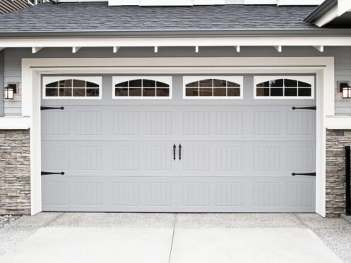 A garage door in Christiansburg, VA